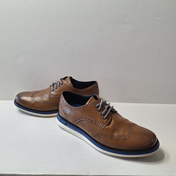 Cole Haan Men’s Original Grand Wingtip Oxford Shoes Safari Leather/Ivory Size 8W main image 12